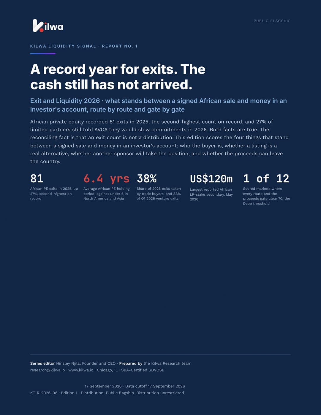 Cover of Exit and Liquidity 2026